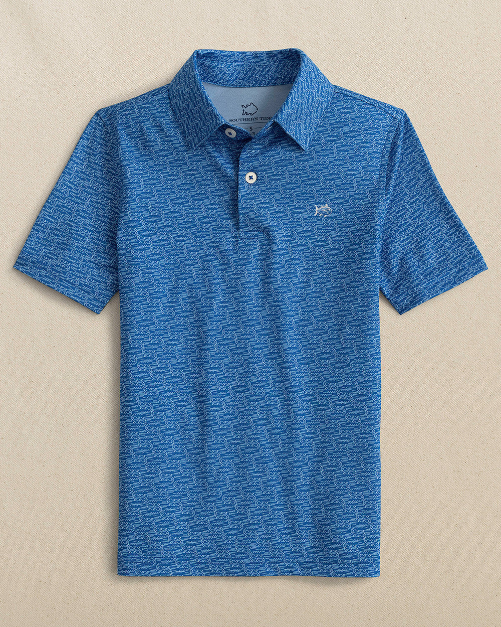 YOUTH MAKE IT SNAPPY PERFORMANCE POLO - BLUE LOLITE