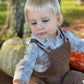 JASPER WOVEN ONESIE - CREAM PLAID