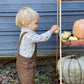 JASPER WOVEN ONESIE - CREAM PLAID