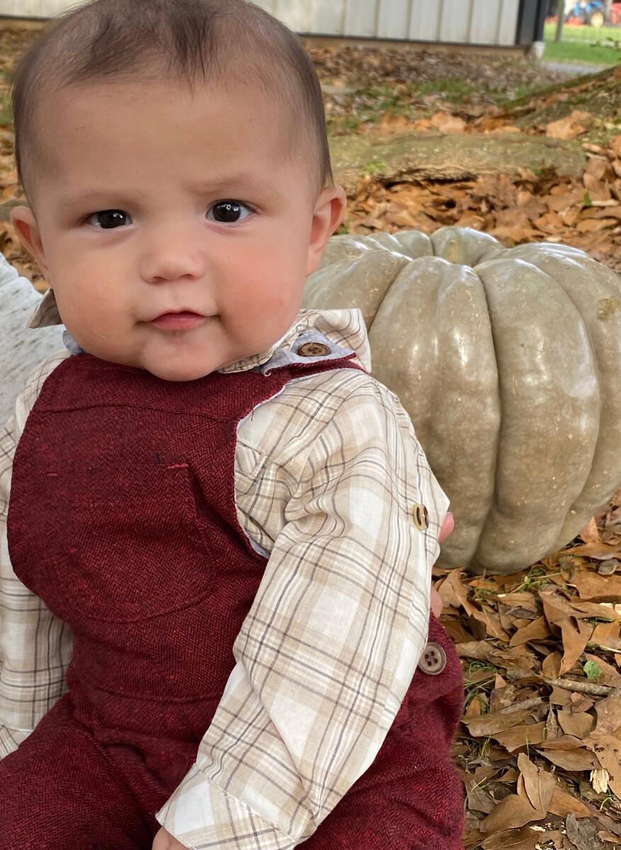 JASPER WOVEN ONESIE - CREAM PLAID