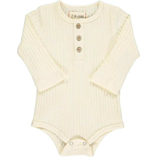 AYNOR RIB ONESIE - CREAM