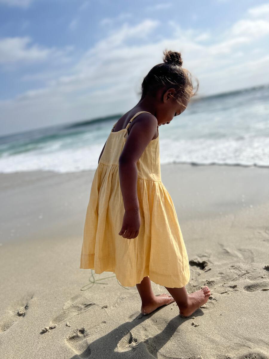 BROOKLYN DRESS - YELLOW CHECK