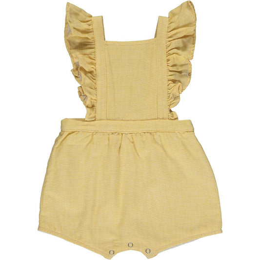 EMMA ROMPER - YELLOW CHECK