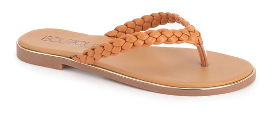 CORKY'S PIGTAIL SANDALS - COGNAC