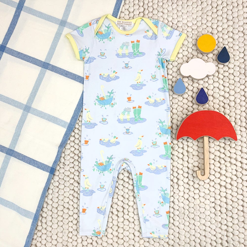 WALT'S WARM ONESIE -  PLAY IN THE PUDDLES (BLUE)
