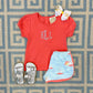 CHERYL SHORTS - WAVE HELLO TO THE SUN/PARROT CAY CORAL