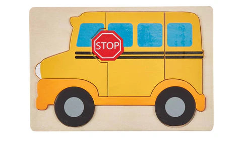 WOODEN SCHOOL BUS PUZZLE