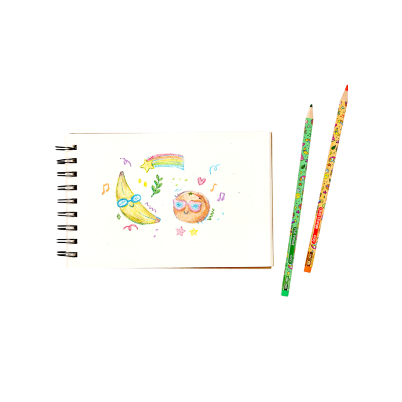 COLOR DOODLERS FRUITY SCENTED ERASABLE COLOR PENCILS