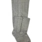 JEFFERIES SOCKS CLASSIC CABLE KNIT TIGHTS - GREY