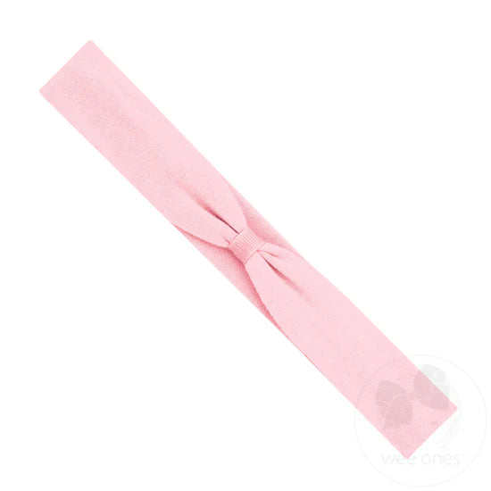 COTTON HEAD WRAP ADD-A-BOW LIGHT PINK