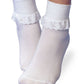 JEFFERIES SOCKS - EYELET LACE - WHITE