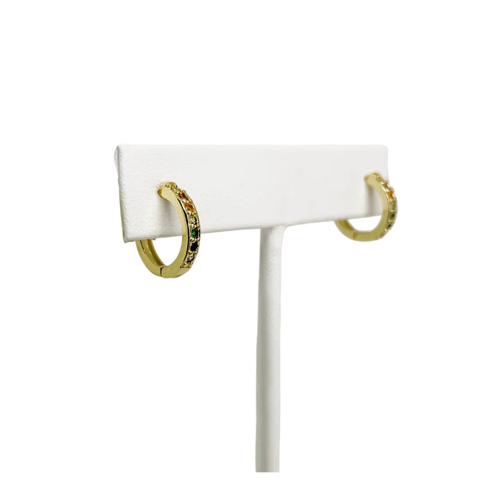 STELLA HUGGIE EARRINGS - GOLD