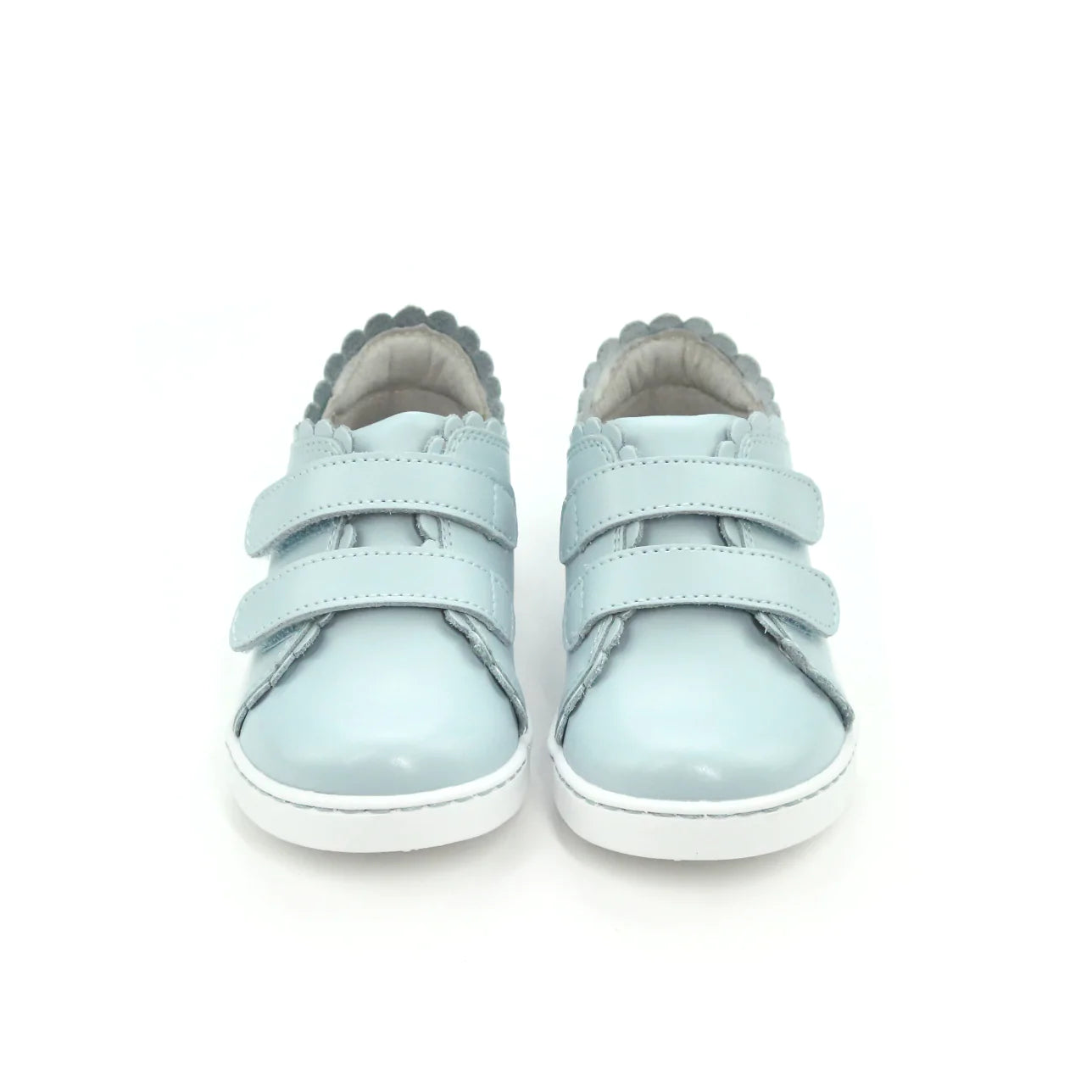 CAROLINE SCALLOPED SNEAKER - LIGHT BLUE