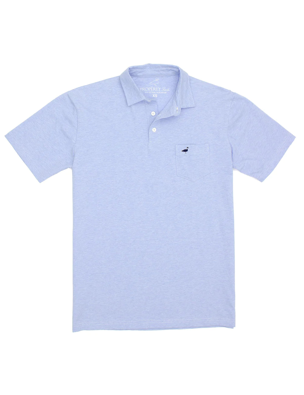 LD HARRISON POCKET POLO LIGHT BLUE