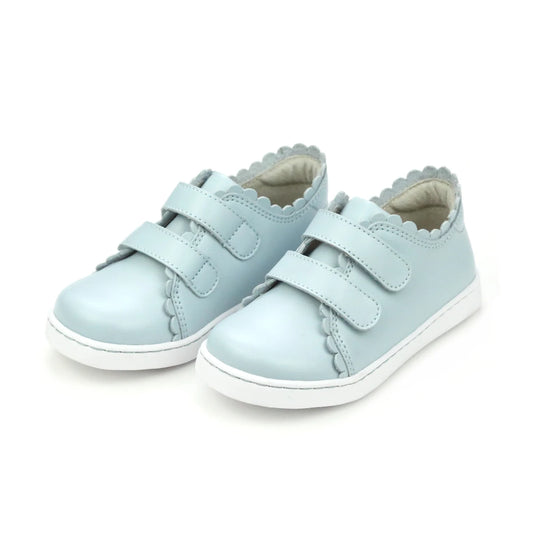 CAROLINE SCALLOPED SNEAKER - LIGHT BLUE