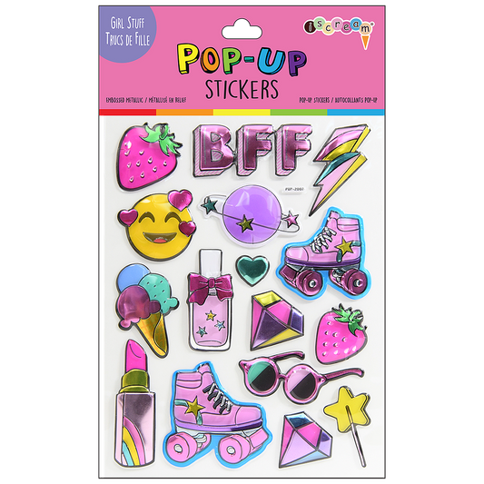 GIRL STUFF POP-UP STICKERS