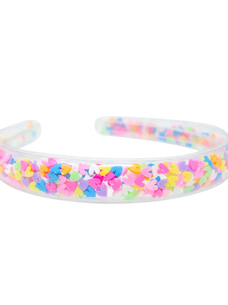 CONFETTI HEADBAND - HEARTS