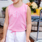 CHERYL SHORTS - WORTH WHITE/HAMPTONS HOT PINK