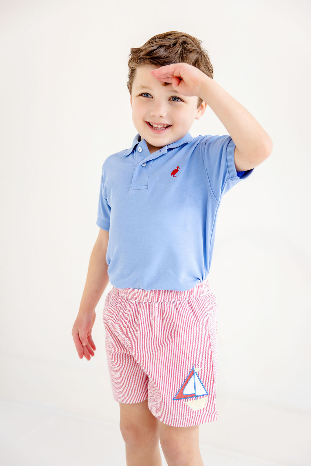 PRIM & PROPER POLO & ONESIE - BARBADOS BLUE