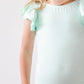 PASTEL GREEN S/S FLUTTER SLEEV LEOTARD