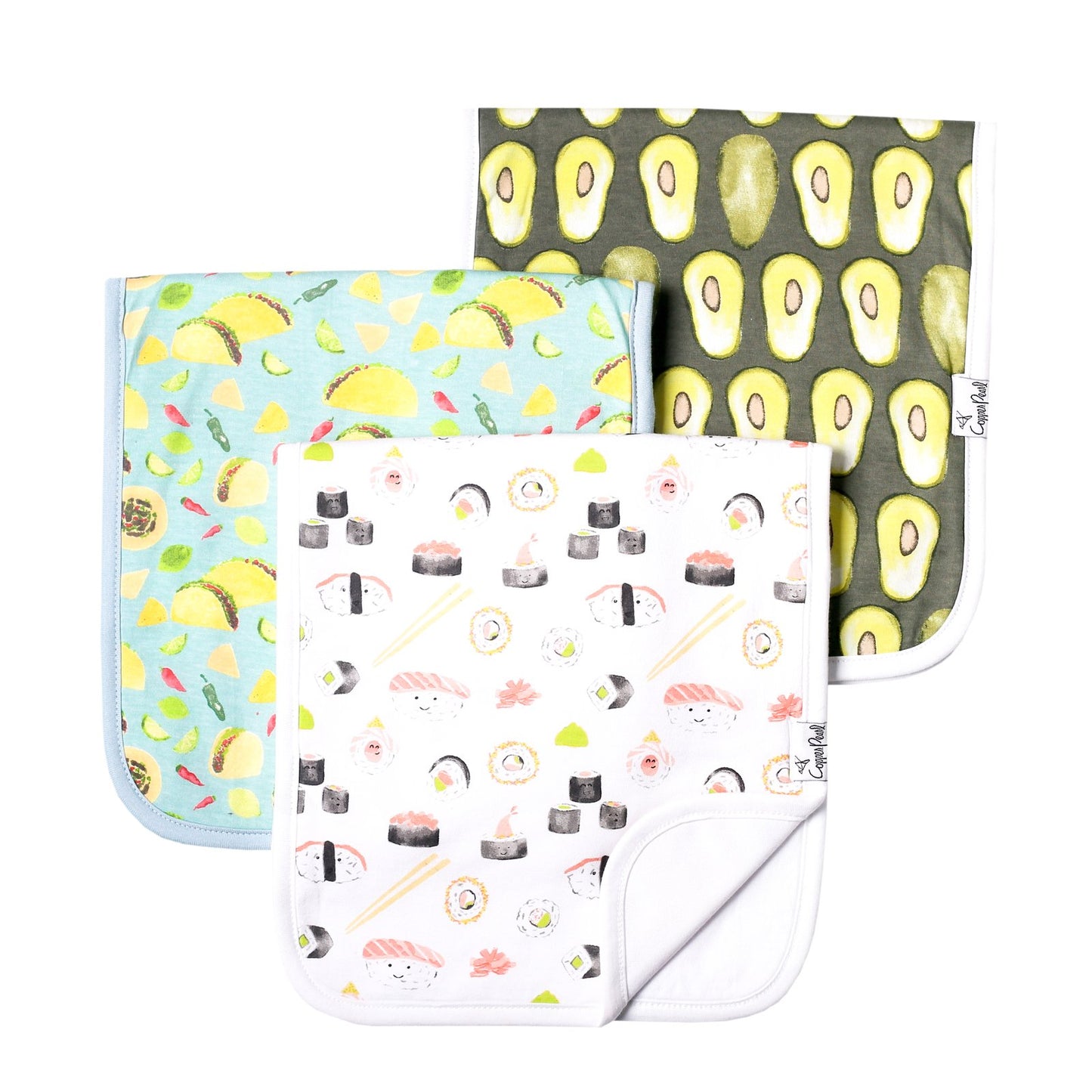 BURP CLOTH SET - 3PK MORE OPTIONS AVAIL.