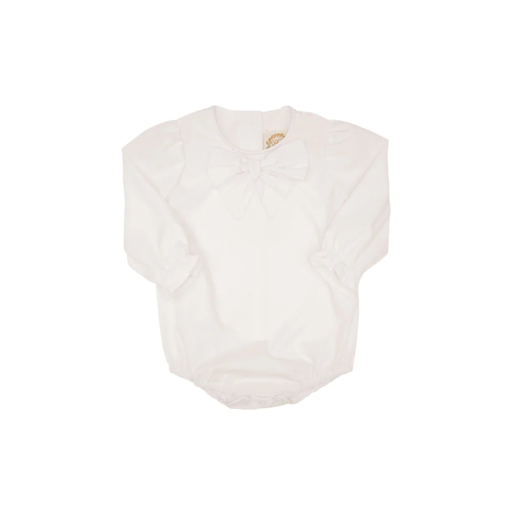 BEATRICE BOW BLOUSE - WORTH WHITE