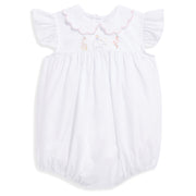 EMBROIDERED ATHENA BUBBLE WHITE/PINK