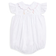 EMBROIDERED ATHENA BUBBLE WHITE/PINK