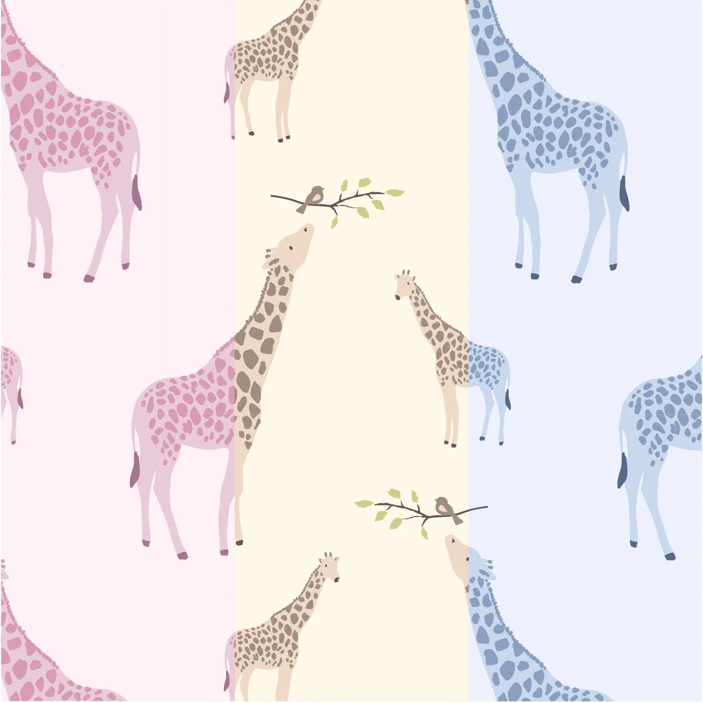 CREAM JOLIE GIRAFFE SWADDLE