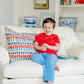 CARTER CREWNECK - RICHMOND RED WITH PARK CITY PERIWINKLE STORK