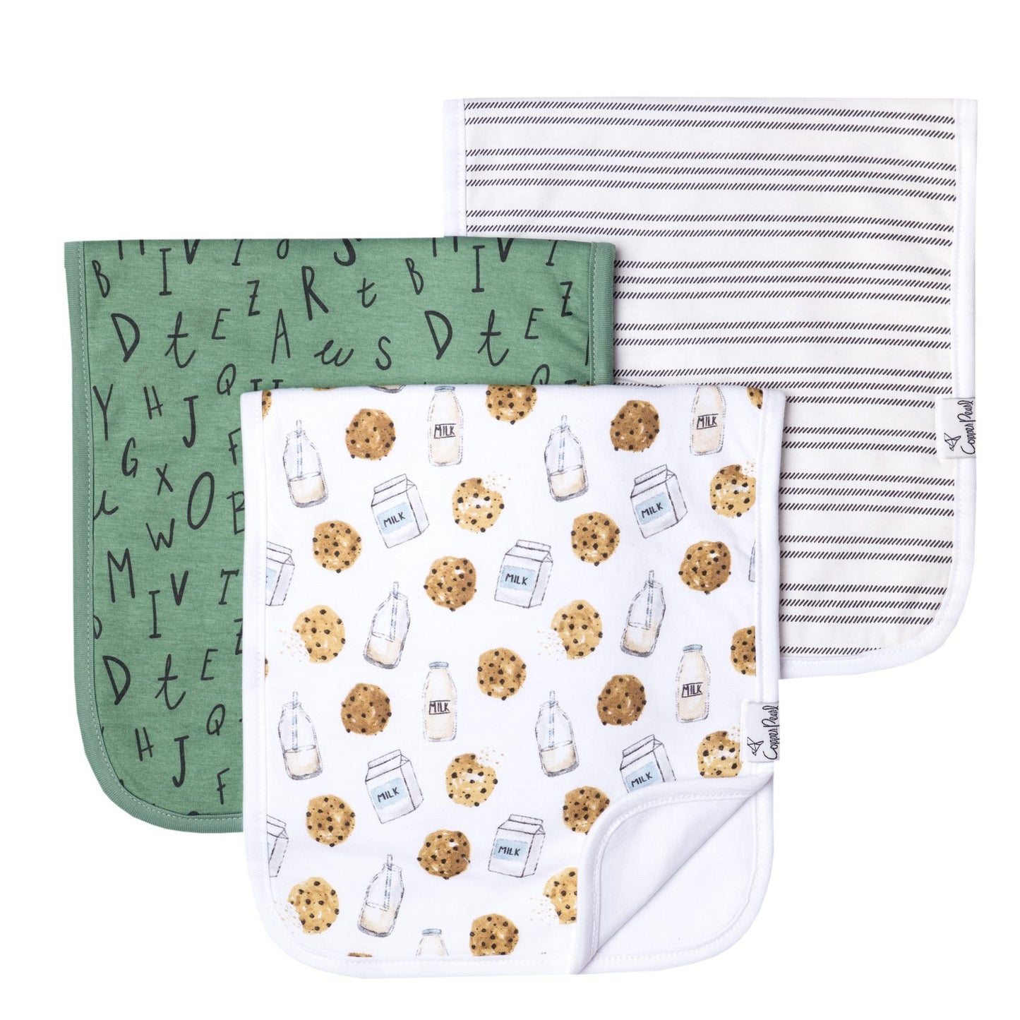 BURP CLOTH SET - 3PK MORE OPTIONS AVAIL.