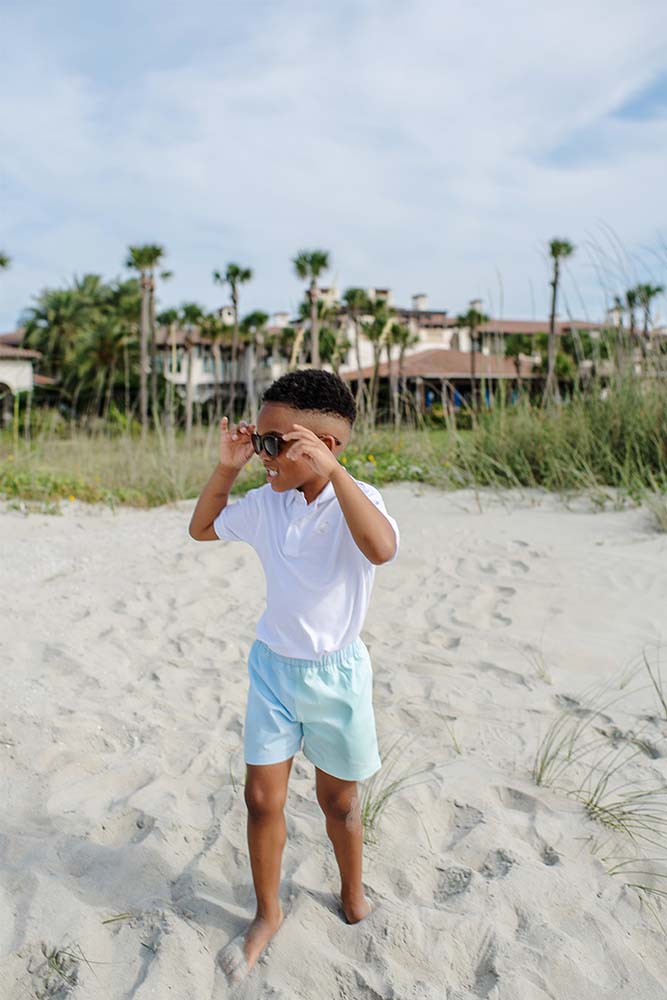 PRIM & PROPER POLO & ONESIE - WORTH AVENUE WHITE