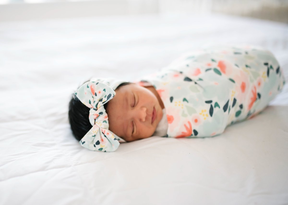 KNIT SWADDLE BLANKET - MORE OPTIONS AVAIL