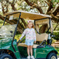 CASSIDY COMFY CREWNECK - GREENVILLE GOLF BUGGY WITH BEALE STREET BLUE