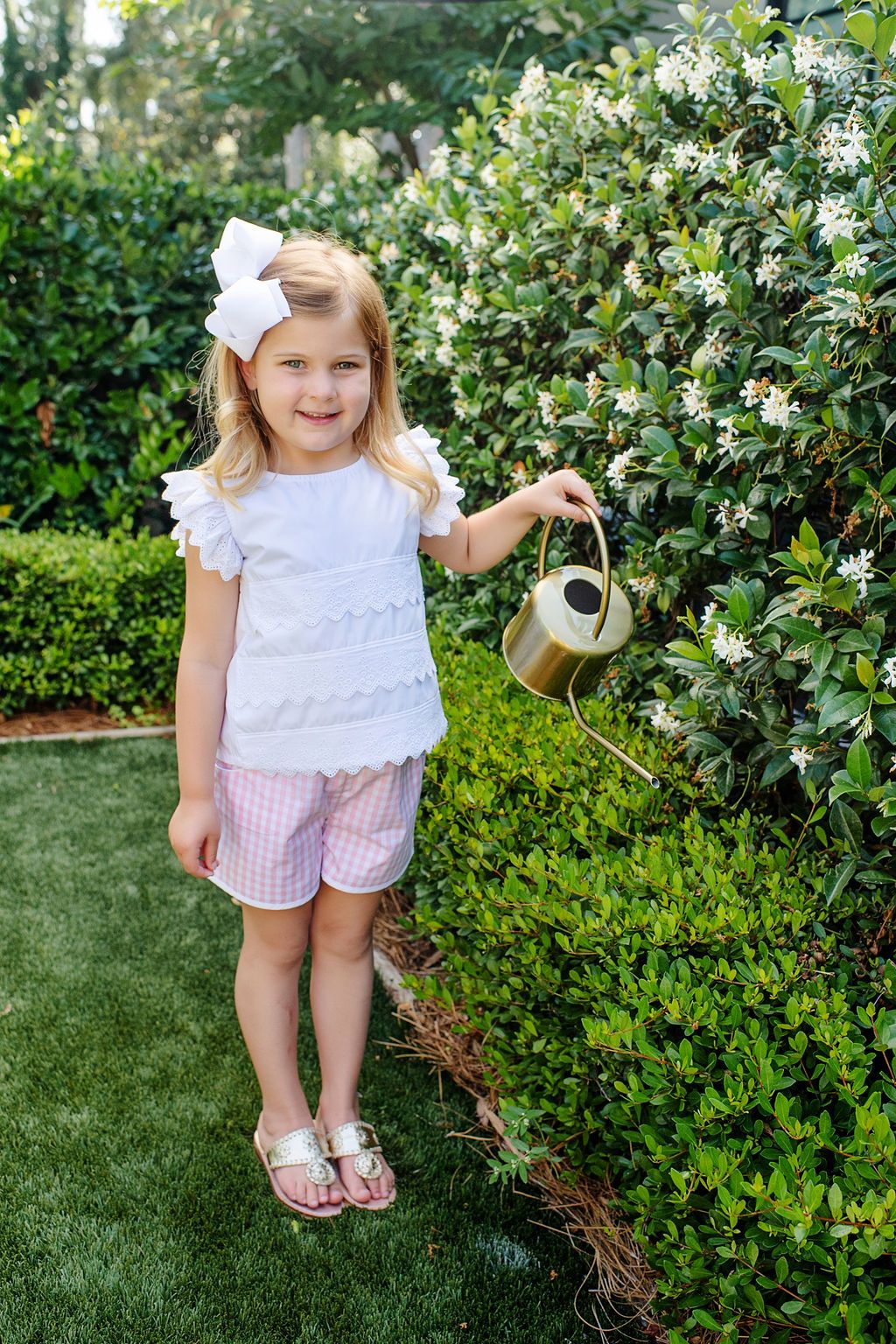 ELLIE'S EYELET TOP - WORTH AVENUE WHITE