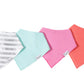 BANDANA BIB SETS - 4PK MORE OPTIONS AVAIL.