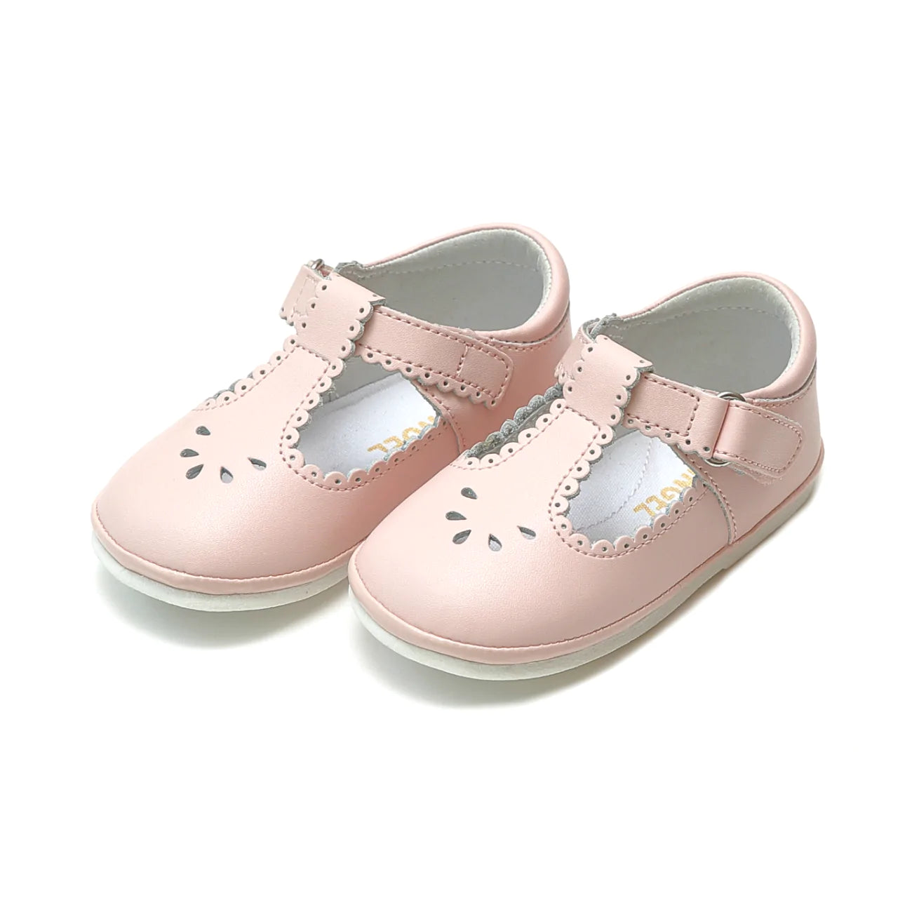 DOTTIE SCALLOPED T-STRAP MARY JANE - PINK