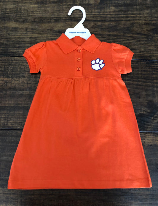CLEMSON POLO DRESS WITH BLOOMERS