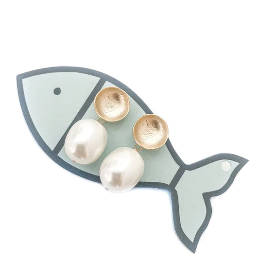 PEARL LOVER EARRINGS - GOLD