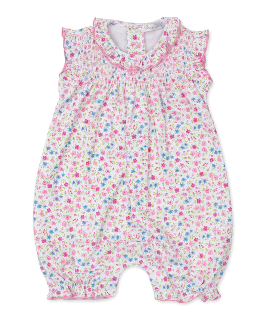 FLORAL FANTASY SLEVELESS PLAYSUIT - PINK