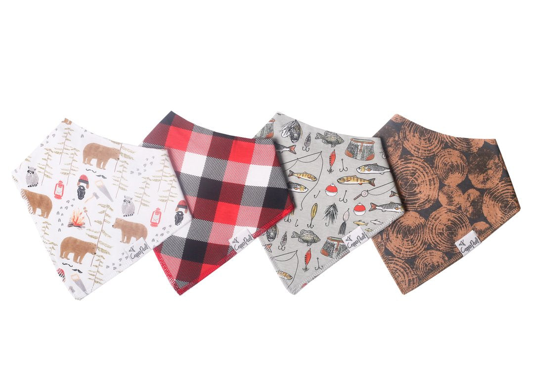 BANDANA BIB SETS - 4PK MORE OPTIONS AVAIL.
