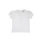MAUDE'S PETER PAN COLLAR SHIRT SS PIMA - WORTH AVENUE WHITE