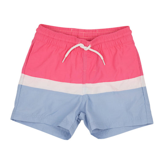 COUNTRY CLUB COLOR BLOCK TRUNK - HAMPTONS HOT PINK/WORTH AVE WHITE/BEALE STREET BLUE