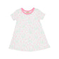 POLLY PLAY DRESS - SHORT SLEEVES PUPPY PAWTY/HAMPTONS HOT PINK