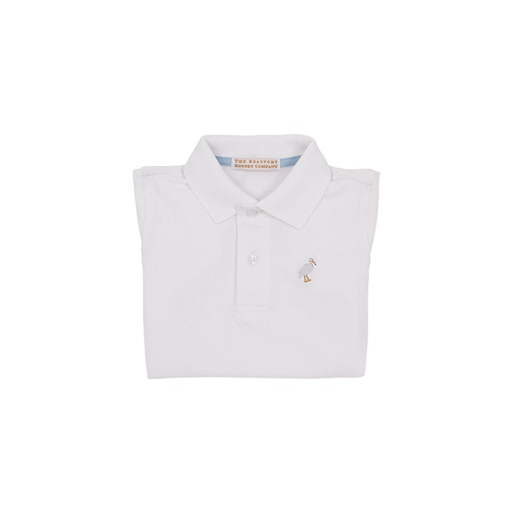 PRIM & PROPER POLO & ONESIE - WORTH AVENUE WHITE