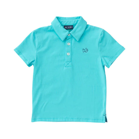 BOYS TOO COOL FOR SCHOOL POLO -SEA JET AQUA