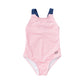 GRILS CREEK CROSSING SWIMSUIT - PLUMERIA STRIPE