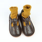RIBBED KNEE HIGH SOCKS - MUSTARD