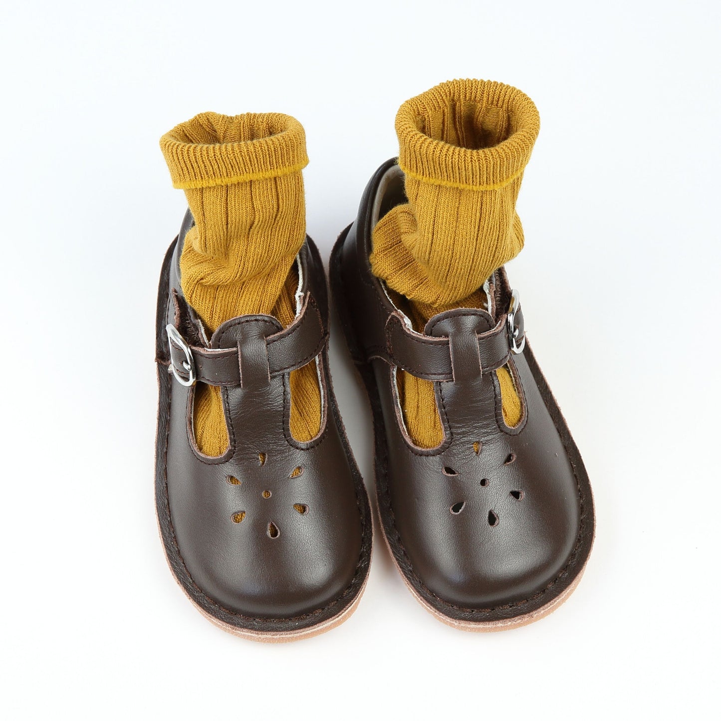 RIBBED KNEE HIGH SOCKS - MUSTARD