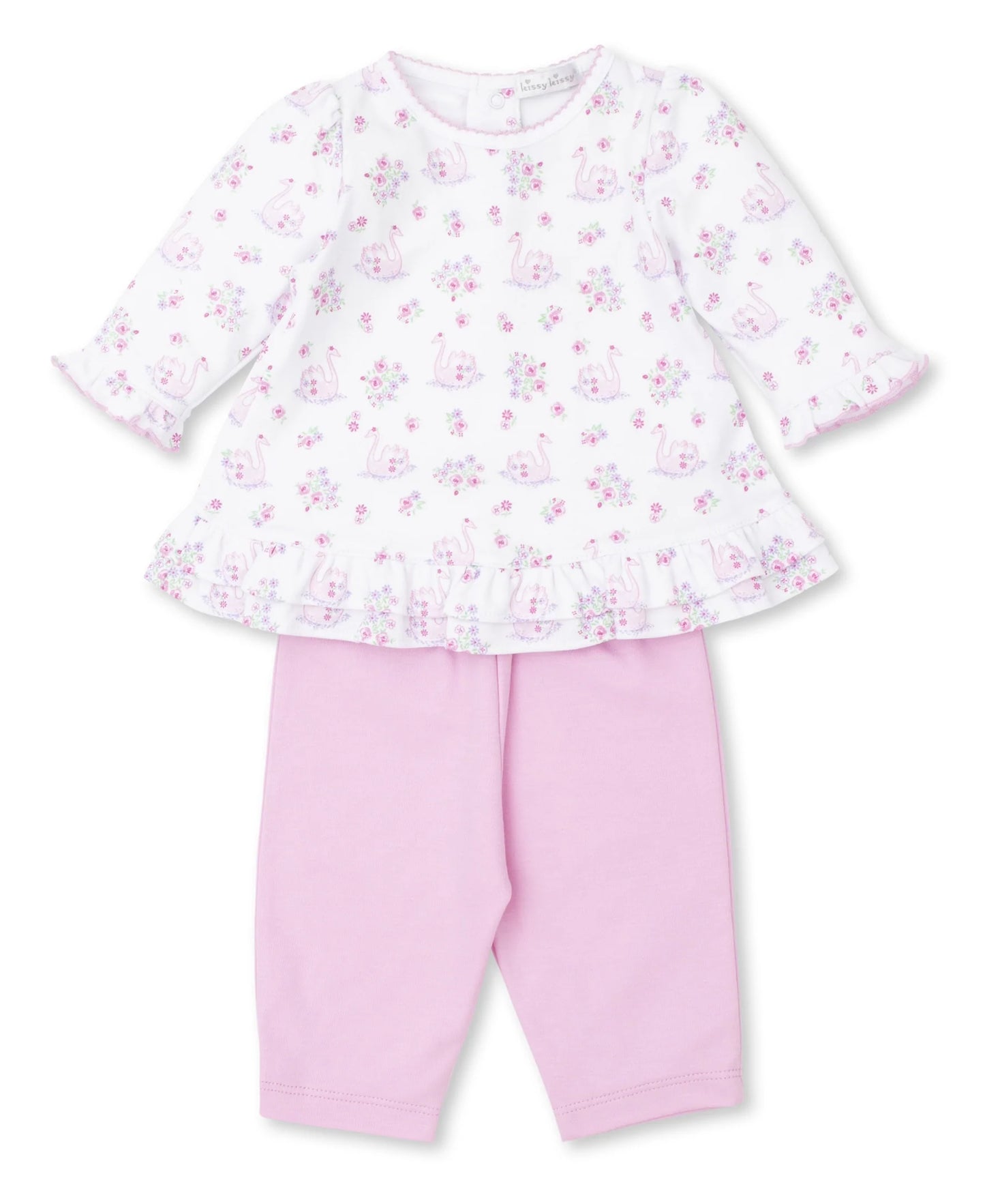 SWAN BLOSSOMS LEGGINGS SET